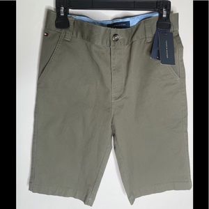 NWT Boys Tommy Hilfiger Shorts sz 16 Olive Green
